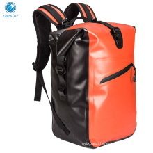 25L 600DTPU Waterproof Dry Backpack with Zipper Pocket for Cycling Sailing Bicycle Bag